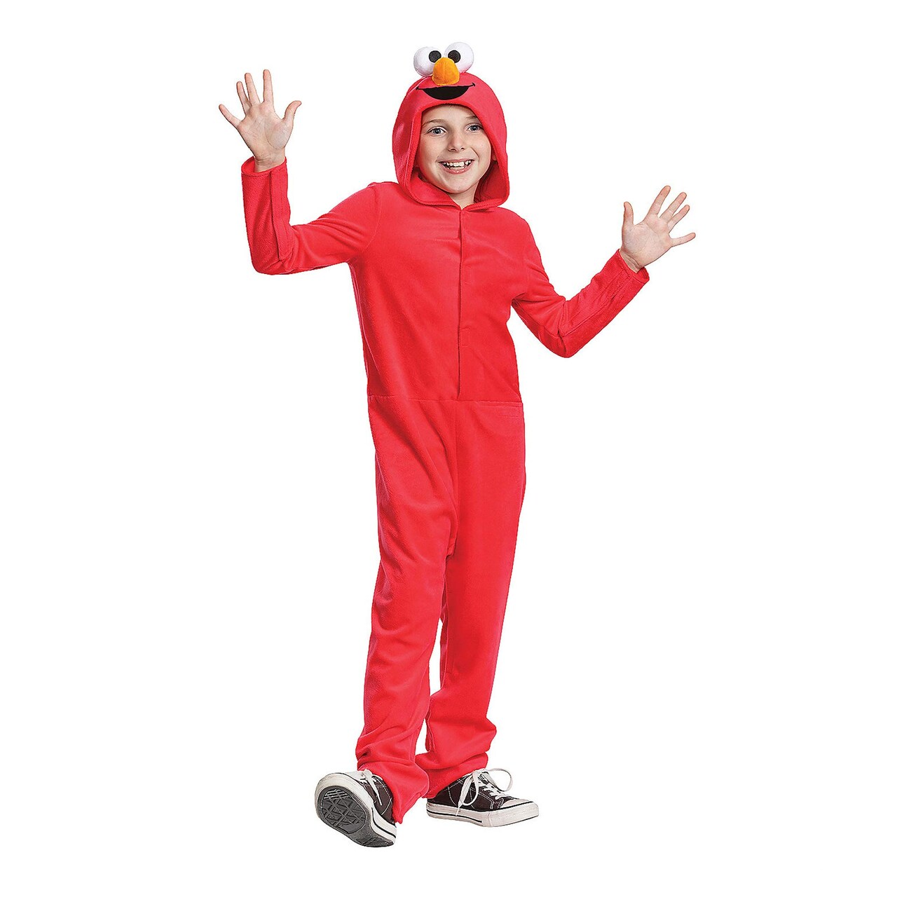 Kids Elmo Adaptive Costume Toddler Red Muppet Hooded Jumpsuit